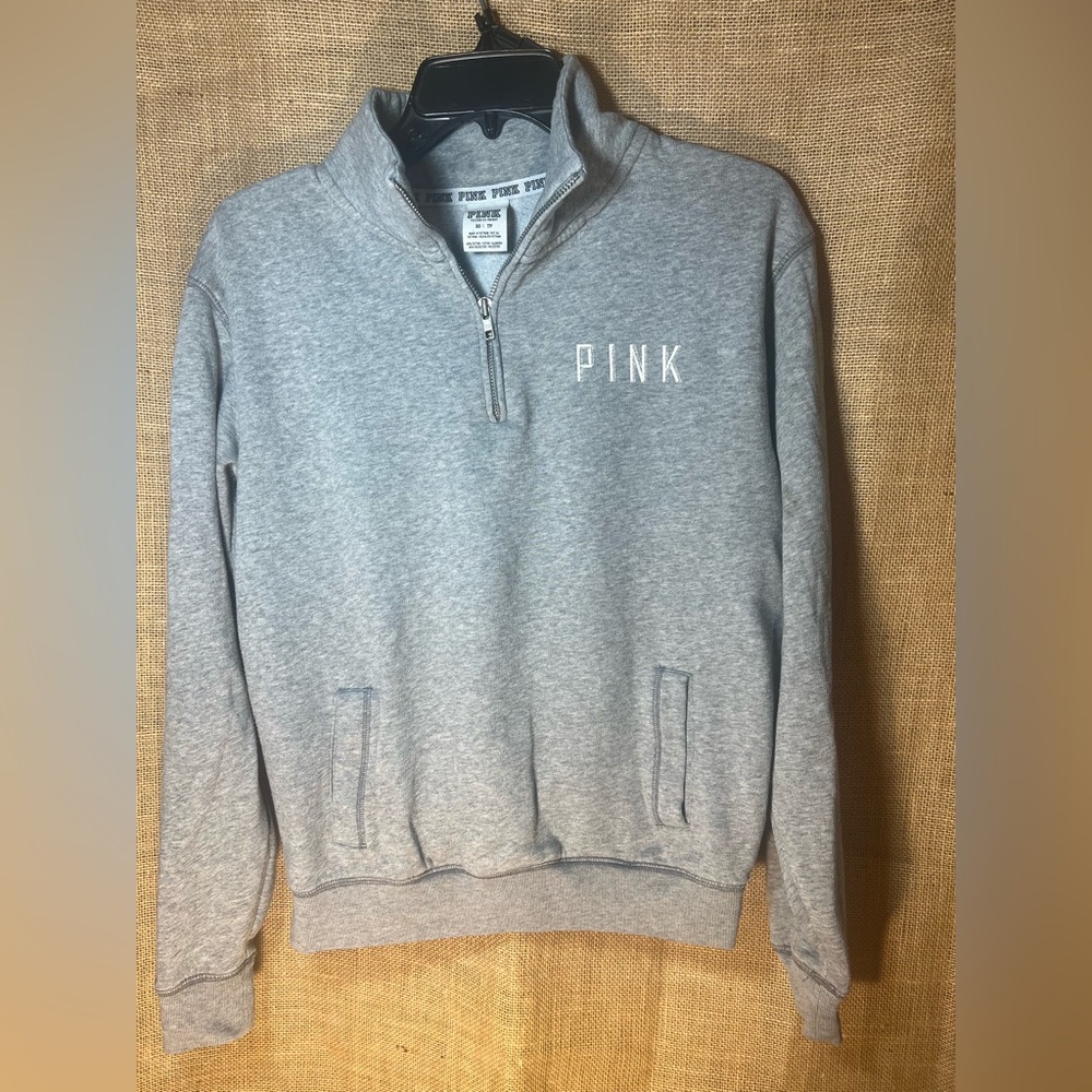 Victoria's Secret Gray half Zip Up Sweater
